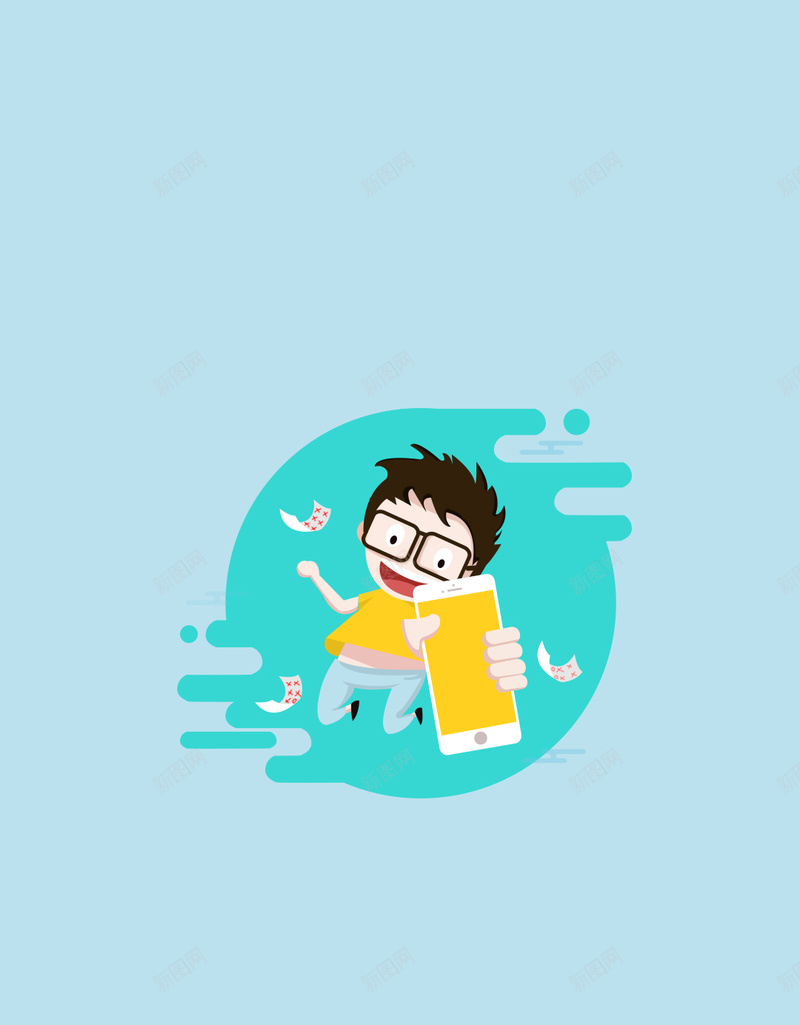 蓝色卡通人物手机psd分层H5背景psd设计背景_88icon https://88icon.com H5 d分层 psd分层 卡通 卡通人物 开心 快乐 手机 手绘 童趣 蓝色