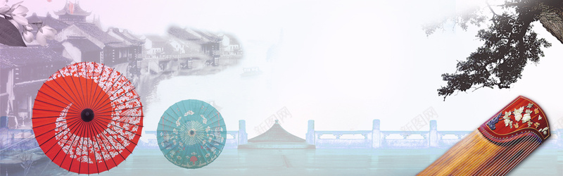 文艺中国风电商淘宝背景psd设计背景_88icon https://88icon.com 文艺 复古 中国风 电商 淘宝banner 琵琶 简约中国风 烟雾 油伞 莲花
