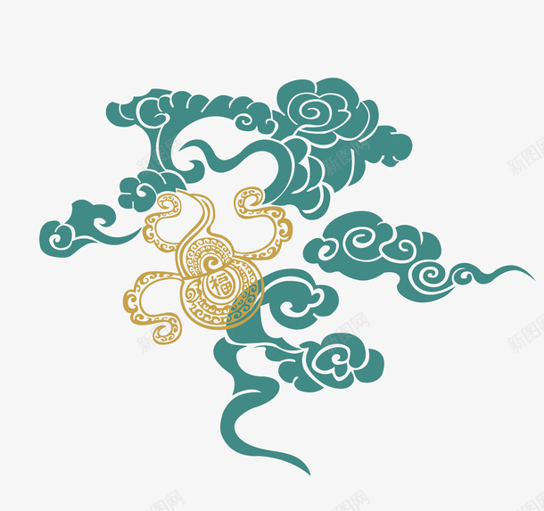 祥云手绘祥云复古元素装饰元素png免抠素材_88icon https://88icon.com 复古元素 手绘祥云 祥云 装饰元素