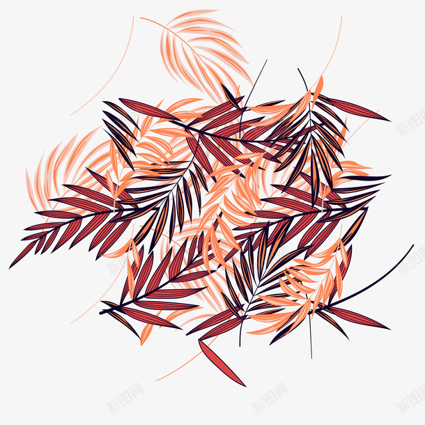 树枝装饰底纹元素矢量图eps免抠素材_88icon https://88icon.com 底纹 树枝 矢量元素 花纹 装饰元素 矢量图