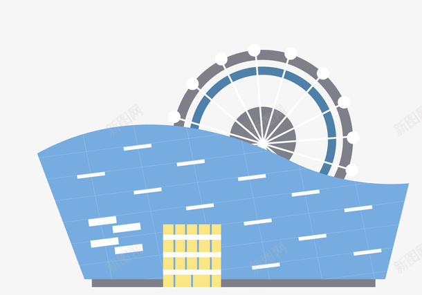 卡通游轮png免抠素材_88icon https://88icon.com 交通 卡通 扁平 游轮