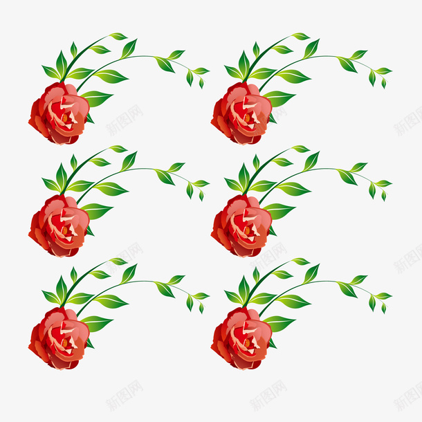花和叶子矢量图eps免抠素材_88icon https://88icon.com 叶子 植物 花 矢量图