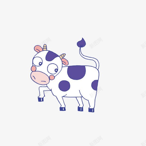 小花牛图案png免抠素材_88icon https://88icon.com 动画 卡通 图案 小花牛