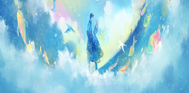 童话风格H5背景jpg设计背景_88icon https://88icon.com 云朵 天空 梦幻 浪漫 童话 童话风格 背景