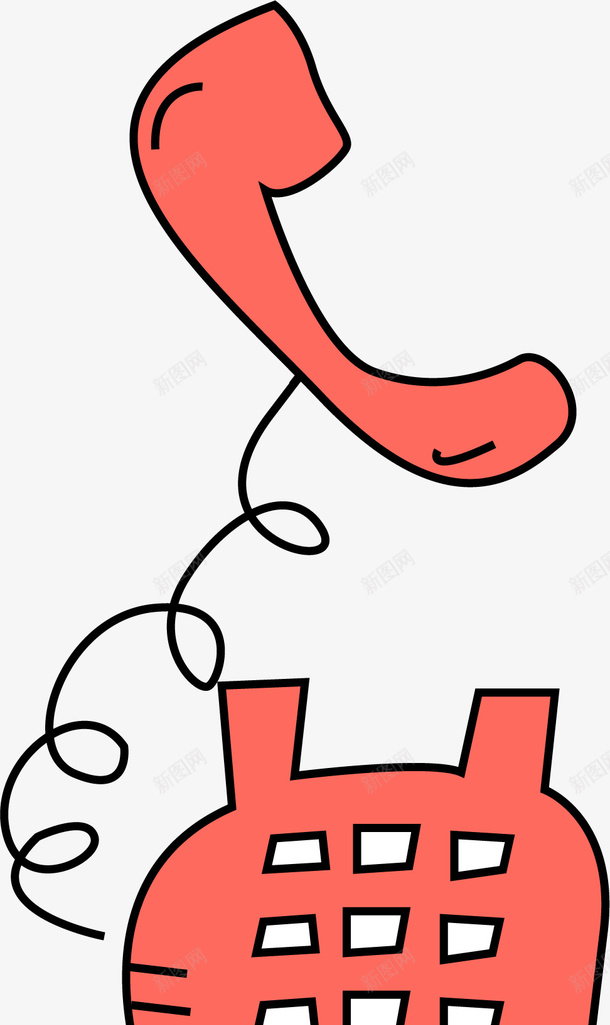 卡通儿童电话矢量图ai免抠素材_88icon https://88icon.com 儿童 卡通 电话 简约 矢量图