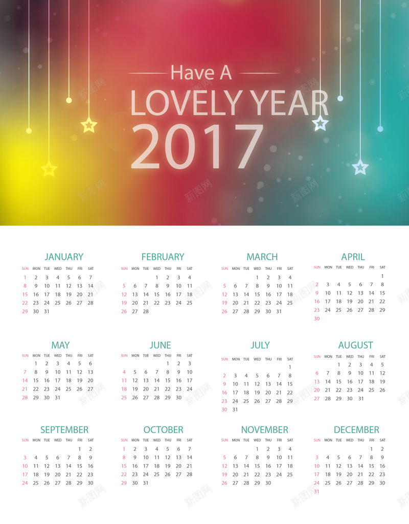 2017年矢量日历背景素材eps设计背景_88icon https://88icon.com 2017 矢量 日历 海报 背景 素材