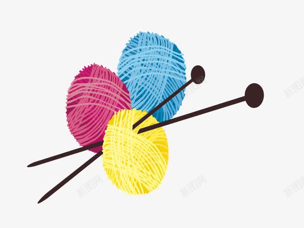 线球毛线卡通png免抠素材_88icon https://88icon.com 毛线 矢量卡通 矢量素材 素材