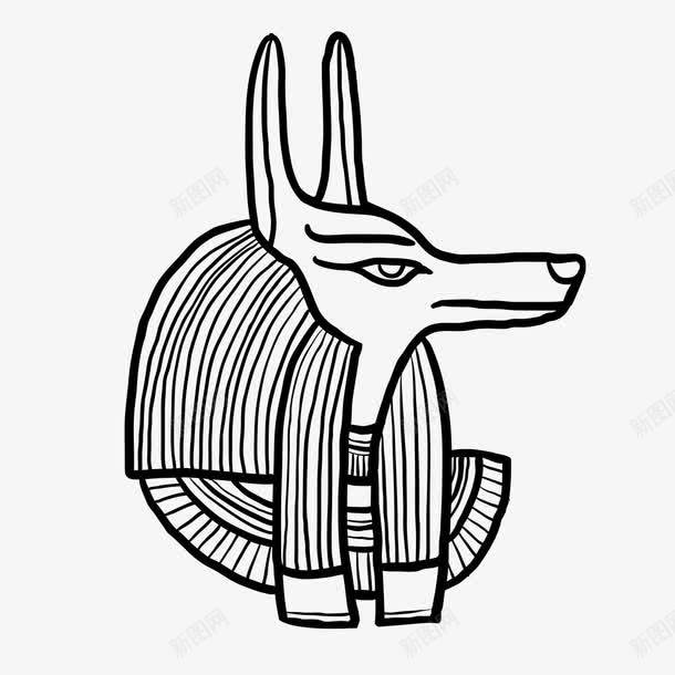 胡狼神图png免抠素材_88icon https://88icon.com 金字塔
