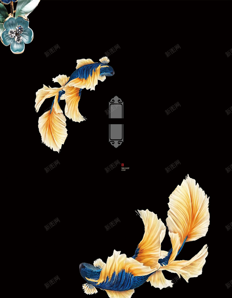 奢华新中式房地产海报psd设计背景_88icon https://88icon.com 中国风房地产 地 地产广告 大气房地产 房地产 房地产海报 新中式 新中式房地产 盛大开盘 豪宅别墅