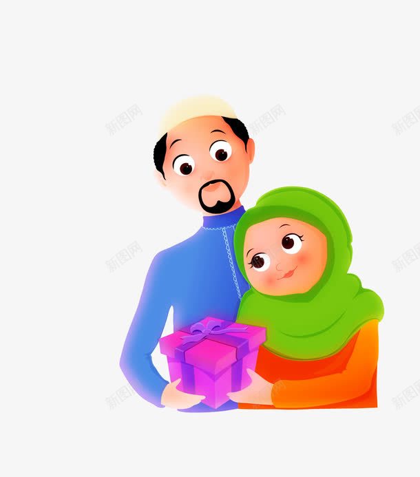 伊斯兰教png免抠素材_88icon https://88icon.com 伊斯兰教 伊斯兰教徒 卡通人物 情人节 斋月 礼物