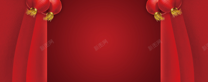 大年三十新年盛典帘幕红色bannerpsd设计背景_88icon https://88icon.com 2018 2018狗年 喜迎新春 新年 新年快乐 新春大吉 春节 狗年 狗年吉祥 金狗 除夕