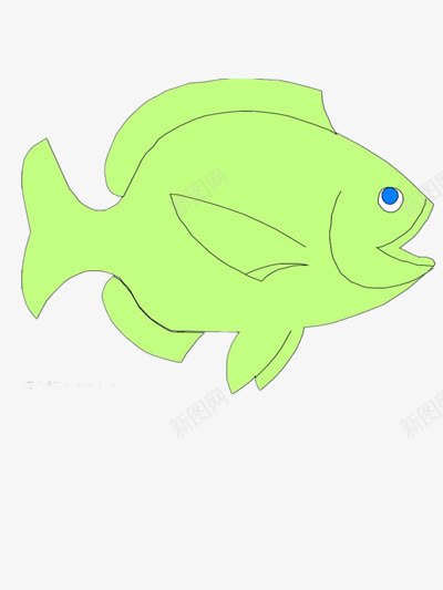 张着嘴的小鱼png免抠素材_88icon https://88icon.com 动物 卡通 游泳 素材