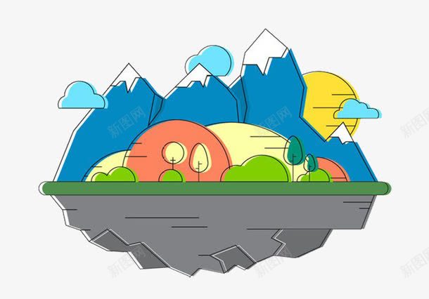 白雪高山冰山冬景png免抠素材_88icon https://88icon.com 冬景 冰山 白雪 高山