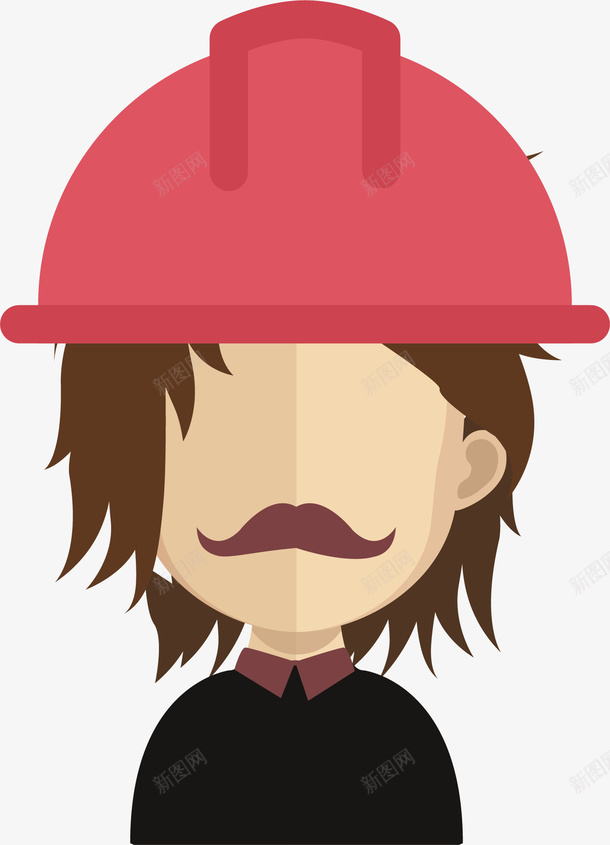工人头像矢量图ai免抠素材_88icon https://88icon.com 人物头像 卡通头像 客服头像 工人头像 扁平头像 用户头像 默认头像 矢量图