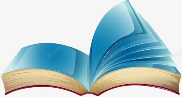 翻开的书本png免抠素材_88icon https://88icon.com 书本 学习 知识 翻开 蓝色