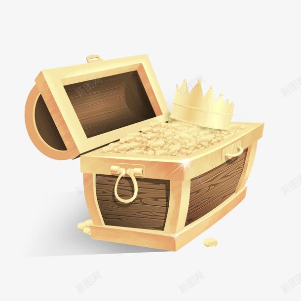 宝藏矢量图eps免抠素材_88icon https://88icon.com 宝箱 宝藏 海贼 金光闪闪 矢量图