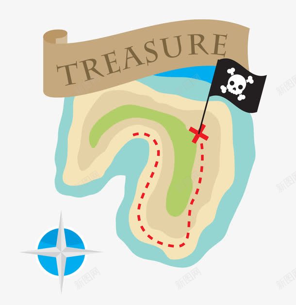 藏宝地图png免抠素材_88icon https://88icon.com 地图 寻宝 探险 海盗宝藏 藏宝图 藏宝路线图 财宝