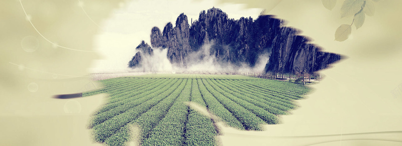 山间茶园背景jpg设计背景_88icon https://88icon.com 横幅背景 群山 茶园 绿色 海报banner 全屏banner背景 摄影 风景