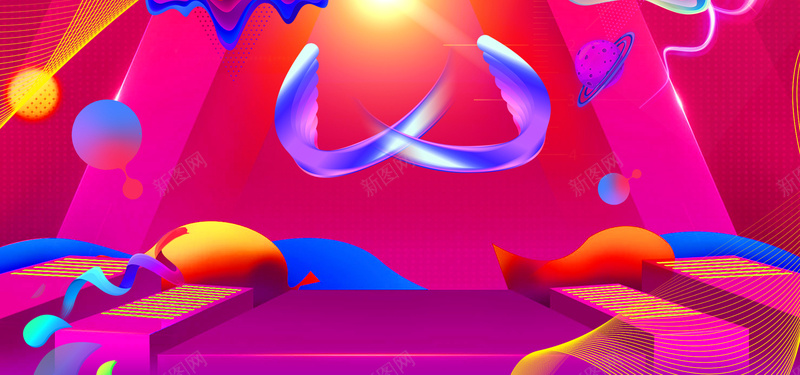 红色炫酷欧普风促销电商海报psd设计背景_88icon https://88icon.com 红色 炫酷 全球狂欢节 电商 海报 欧普风 banner 促销