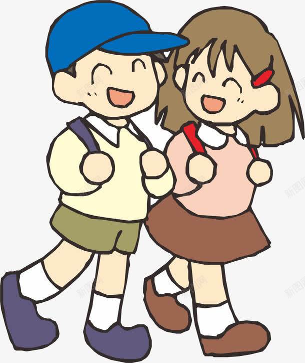 上学儿童png免抠素材_88icon https://88icon.com ai 上学 儿童 手绘 插图 插画 线条