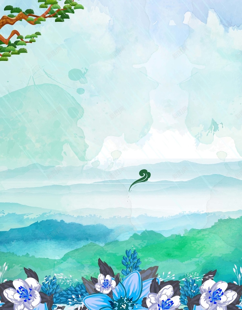 手绘清新水彩花朵清明节海报背景模板psd设计背景_88icon https://88icon.com 手绘 树枝 水彩 水彩背景 海报背景模板 清新 清新海报 清新背景 清明节 白云 花朵 蓝色