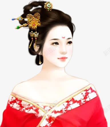 端庄美女古风手绘png免抠素材_88icon https://88icon.com 古风 手绘 端庄 美女