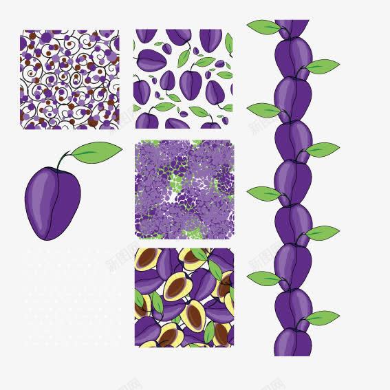 牛油果花纹矢量图ai免抠素材_88icon https://88icon.com 牛油果 花纹 矢量图