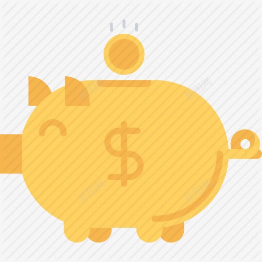 黄色金猪储钱罐png免抠素材_88icon https://88icon.com 储钱罐 黄色