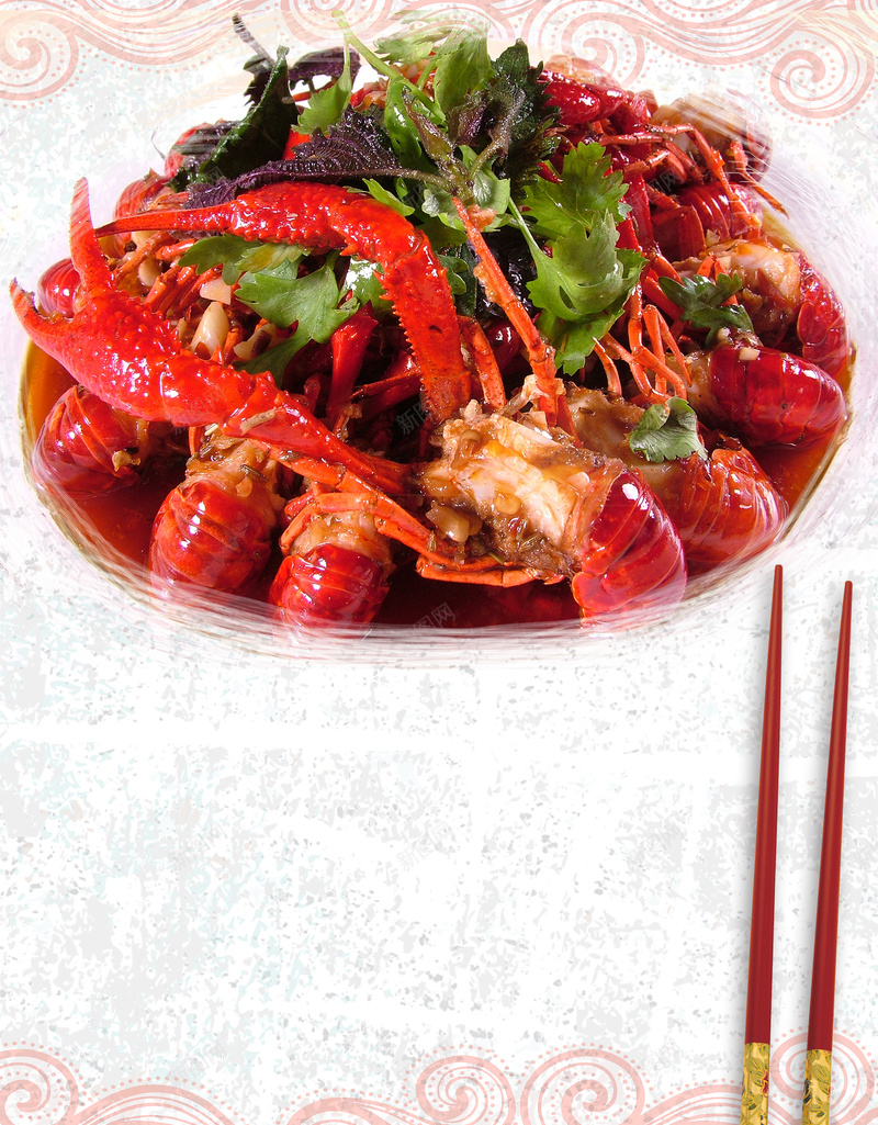 中国风小龙虾餐饮美食宣传海报背景jpg设计背景_88icon https://88icon.com 中国风 大气 宣传 小龙虾 海报 筷子 素材 美食 背景 食物 餐饮