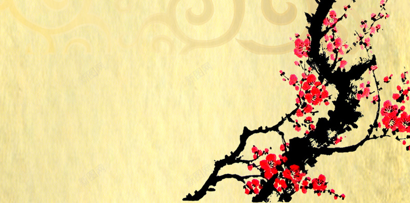 梅花水墨宣纸纹理PSD分层H5背景psd设计背景_88icon https://88icon.com 梅花 水墨 宣纸纹理 纹理背景 背景 PSD分层 H5背景 水墨梅花 中国风