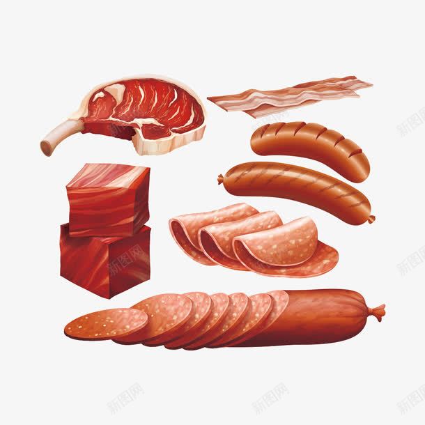肉和香肠png免抠素材_88icon https://88icon.com 矢量香肠 肉 香肠