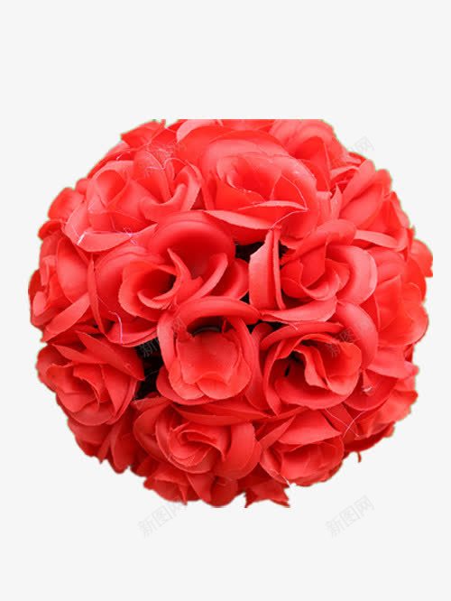 路引装饰绣球花png免抠素材_88icon https://88icon.com 免费图片 免费素材 红色 绣球花 路引