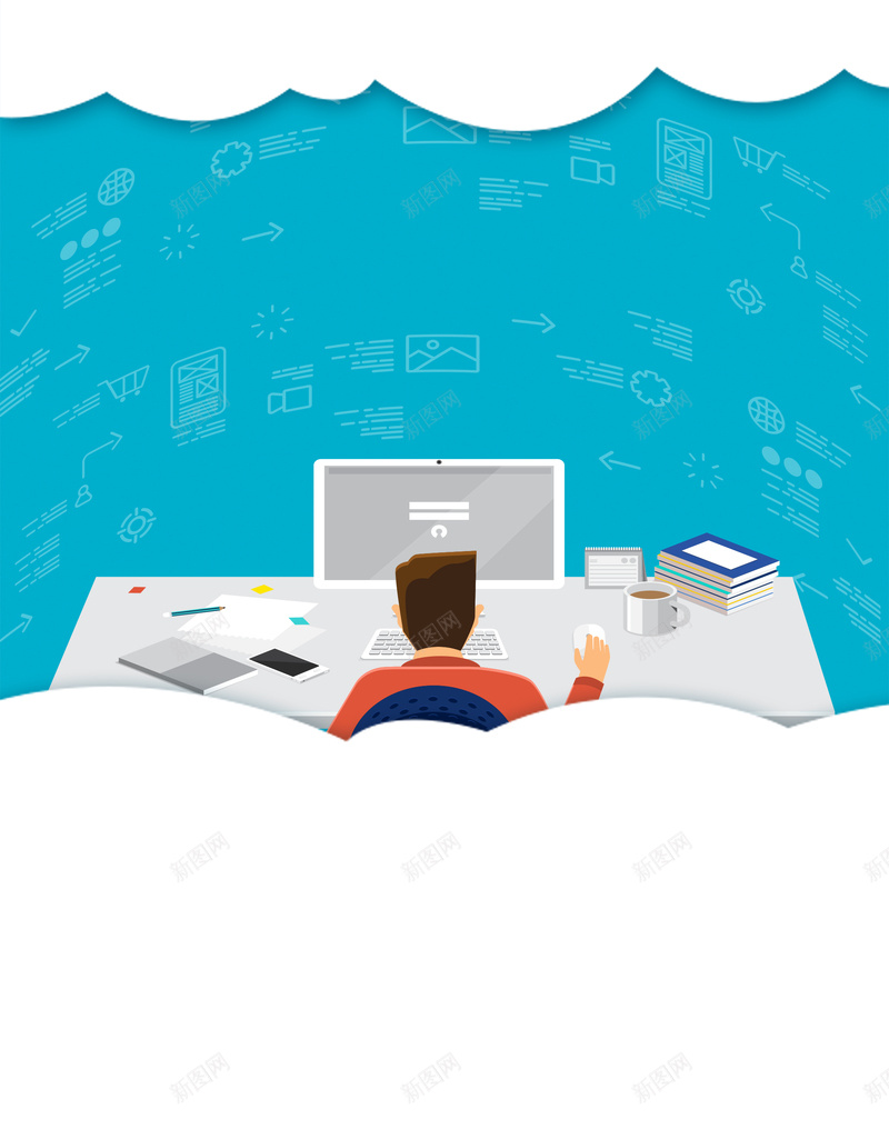 教育机构招生卡通扁平蓝色bannerpsd设计背景_88icon https://88icon.com 培训班招生 才艺兴趣班 专业培训 技能培训 培训班 教育培训展板设计 才艺兴趣班培训 培训班海报 暑