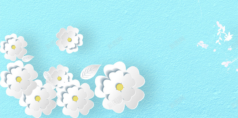 创意蓝色极简简约简洁花瓣psd设计背景_88icon https://88icon.com 冬季促销 创意 宣传 开业典礼 开张大吉 极简 活动促销 简洁 简约 花瓣 蓝色