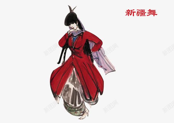 舞蹈新疆舞png免抠素材_88icon https://88icon.com 中国新疆 少数民族 彩色 新疆舞 舞蹈