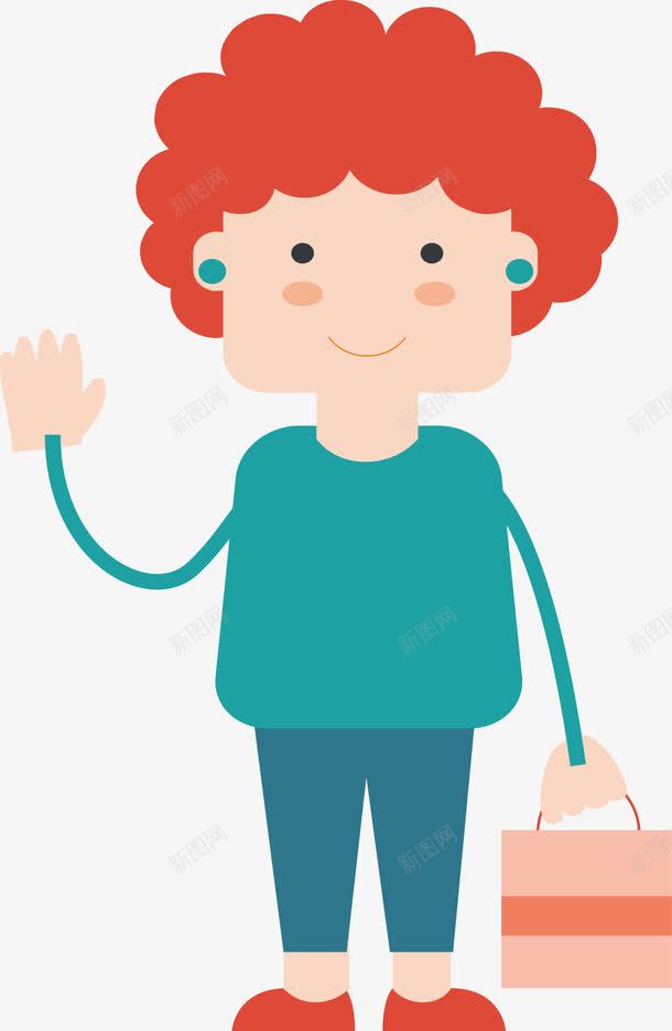 卡通打招呼的妇女png免抠素材_88icon https://88icon.com 人物 卡通 女孩 打招呼