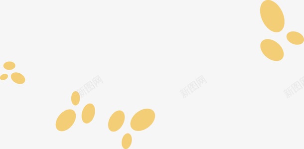 黄色圆形脚印效果卡通png免抠素材_88icon https://88icon.com 卡通 圆形 效果 脚印 设计 黄色