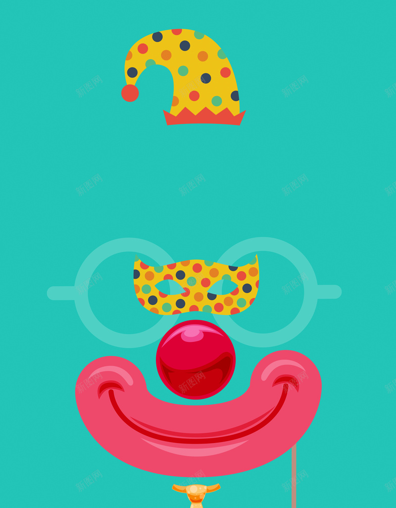 约惠愚人节海报背景psd设计背景_88icon https://88icon.com 可爱 愚人节 愚人节海报 抽象小丑图案 海报 海报背景 约惠 约惠愚人节 约惠背景 背景