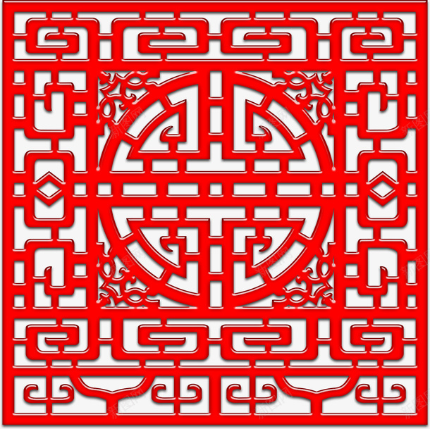 中国红中国风边框png免抠素材_88icon https://88icon.com 中国风 古风 屏风 边框