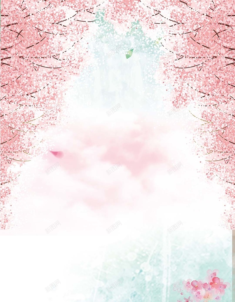 粉色浪漫樱花花瓣PSD分层H5背景psd设计背景_88icon https://88icon.com 商业 情侣 春天 樱花 浪漫 粉色 自行车 花瓣PSD分层H5背景素材 踏春