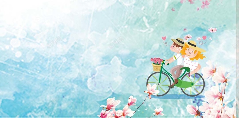 粉色浪漫樱花花瓣PSD分层H5背景psd设计背景_88icon https://88icon.com 商业 情侣 春天 樱花 浪漫 粉色 自行车 花瓣PSD分层H5背景素材 踏春