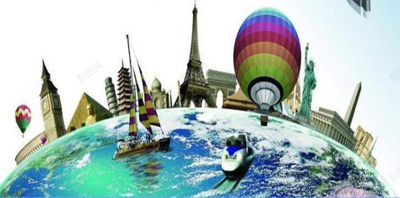 环球旅游H5海报素材jpg设计背景_88icon https://88icon.com 飞机 大海 旅游 旅游海报 环球旅游 绿色 蓝天
