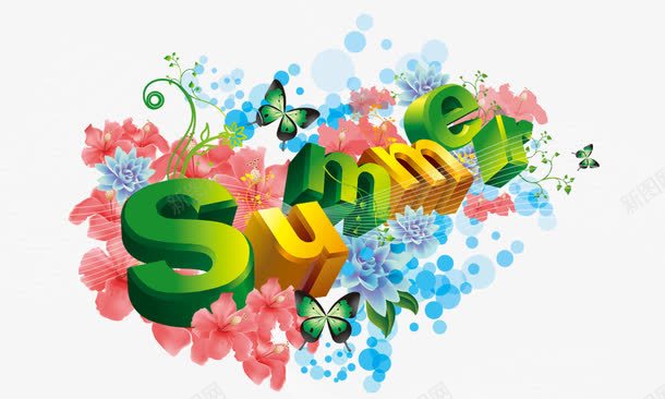 SUMMER立体英文字母png免抠素材_88icon https://88icon.com SUMMER 立体英文字母