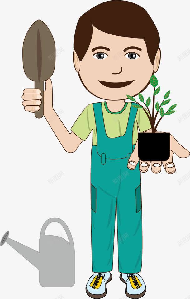 园艺工png免抠素材_88icon https://88icon.com 铲子