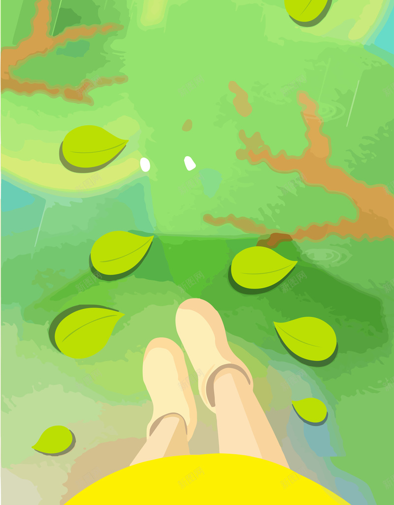 四月你好背景jpg设计背景_88icon https://88icon.com 四月 文艺 春季 海报 清新 矢量 绿色 背景