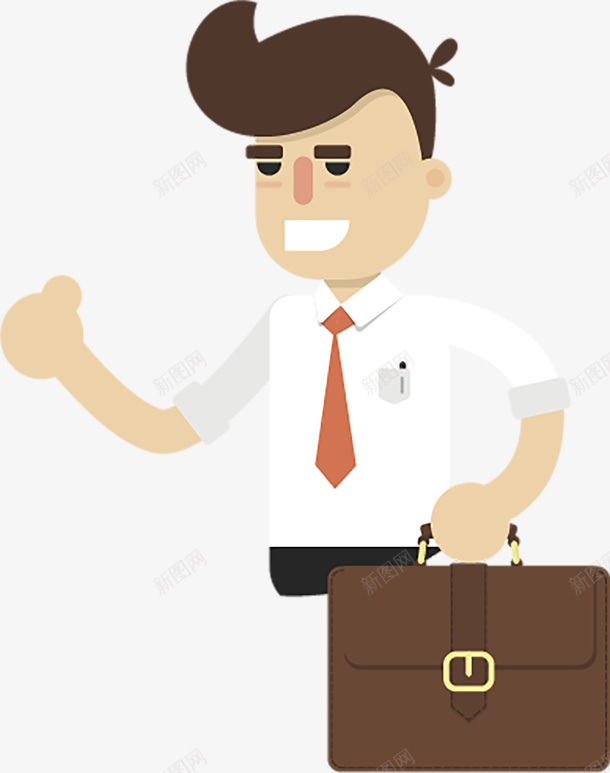 手拿文件包的男士矢量图ai免抠素材_88icon https://88icon.com 手拿文件包 手拿文件包的男士 男士 矢量图
