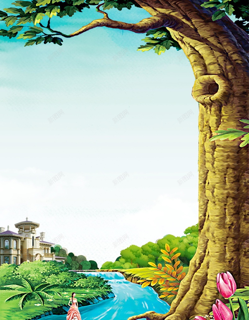 花园洋房美景地产背景模板psd设计背景_88icon https://88icon.com PSD源文件 PSD素材 分层文件 地产 地产开盘 地产美景 房地产 欧式洋房 背景模板 背景海报 背景素材 花园洋房 高清背景 高端大气 高端大盘