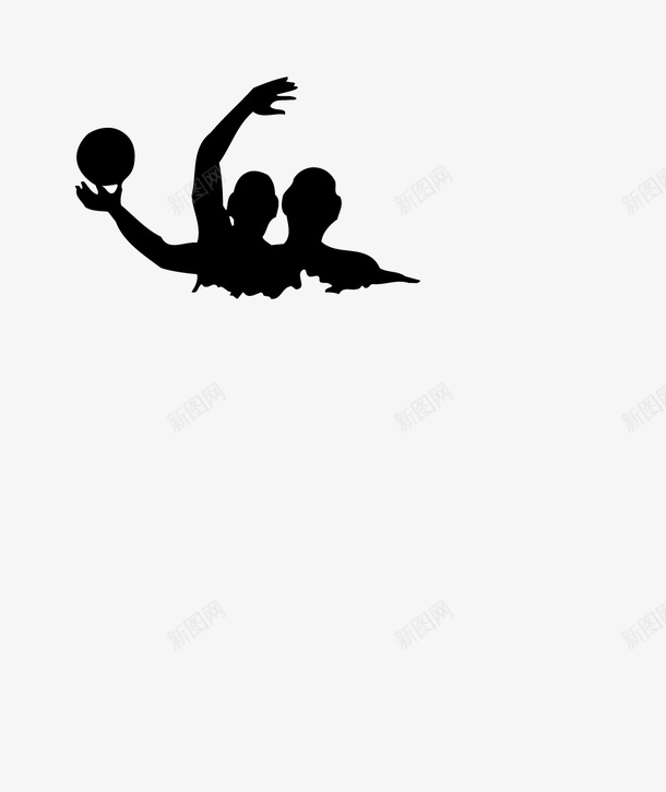 水球剪影png免抠素材_88icon https://88icon.com 剪影 水球
