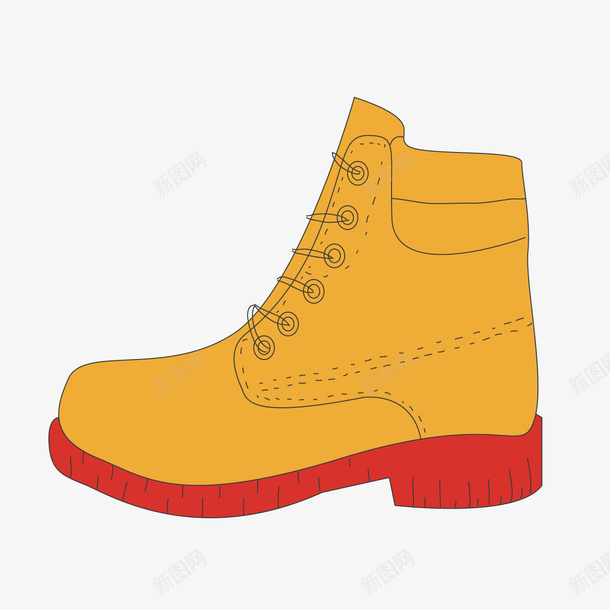 精美马丁靴矢量图ai免抠素材_88icon https://88icon.com 精美 鞋 马丁靴 矢量图