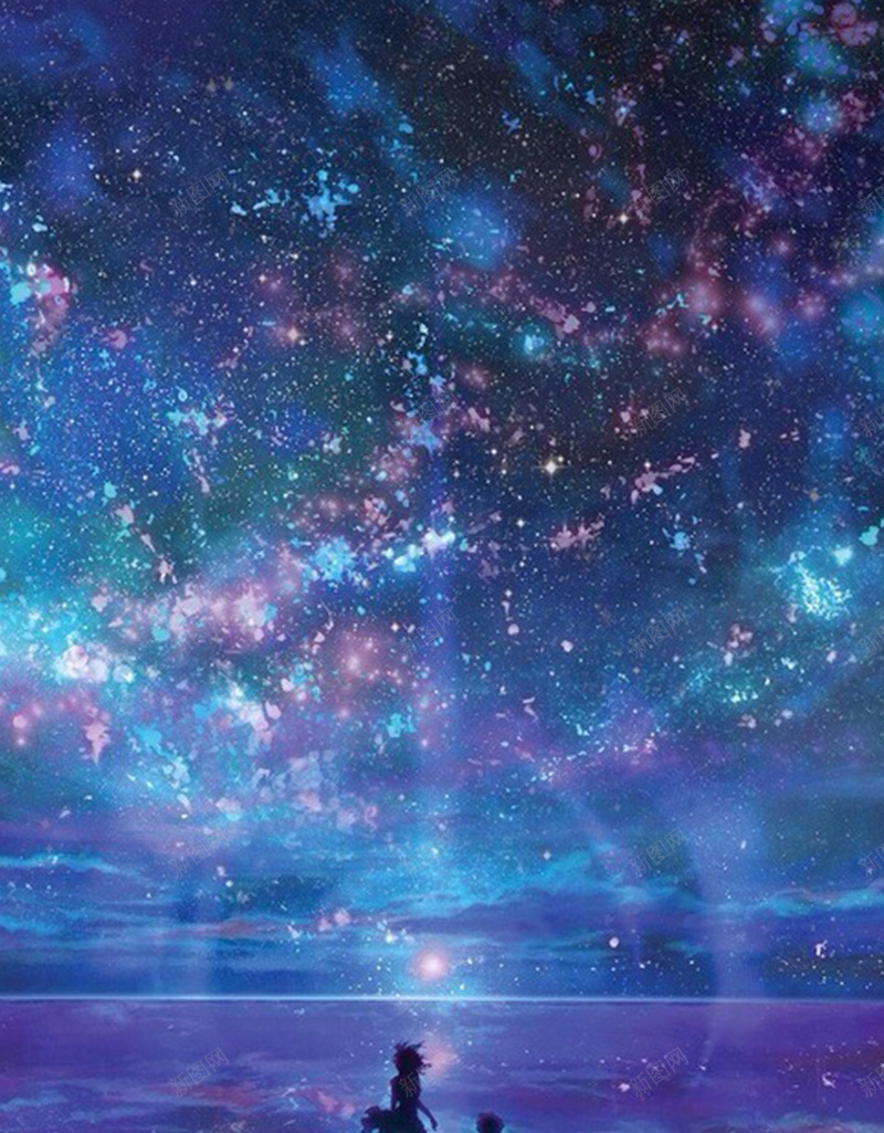 梦幻唯美紫色星空H5背景jpg设计背景_88icon https://88icon.com 唯美 小清新 文艺 星空 星空H5背景 星空素材背景 星空紫 梦幻 满天繁星 简约 紫色